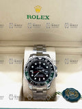 GMT MASTER II SPRITE silver , black dial , oyster bracelet