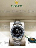 DAY-DATE silver , black roman dial , president bracelet