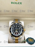 SEA-DWELLER gold-silver , black dial, oyster bracelet