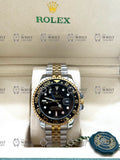 GMT MASTER II ZOMBIE gold-silver , black dial , jubilee bracelet
