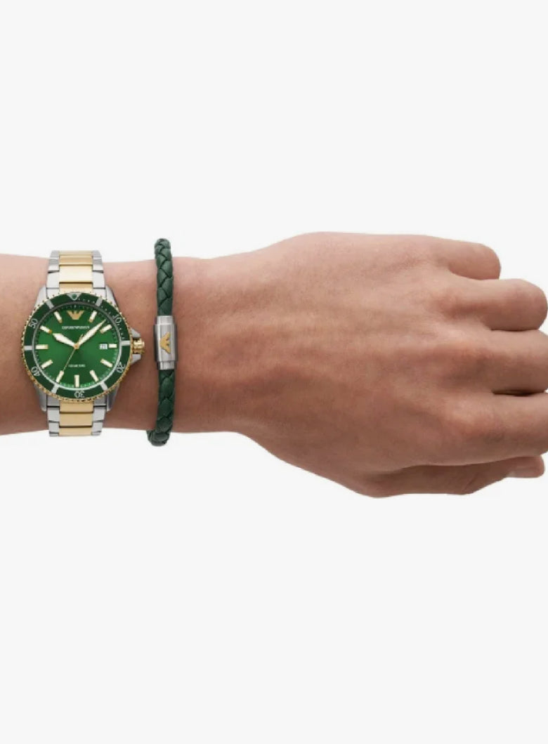 Automatic Watch and Bracelet Set